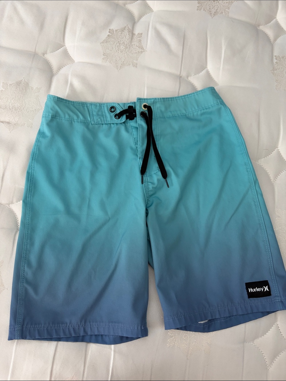Hurley Turquoise to Sky Blue Gradient Board Shorts